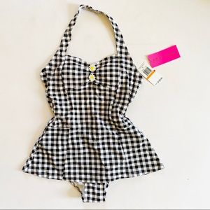 Betsy Johnson “The Piknik Artist” retro swimsuit